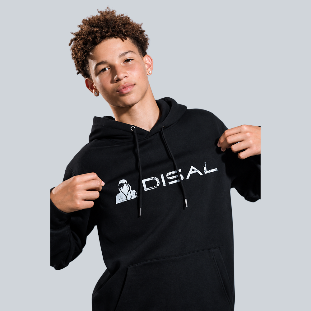 DISAL men's organic hooded sweatshirt