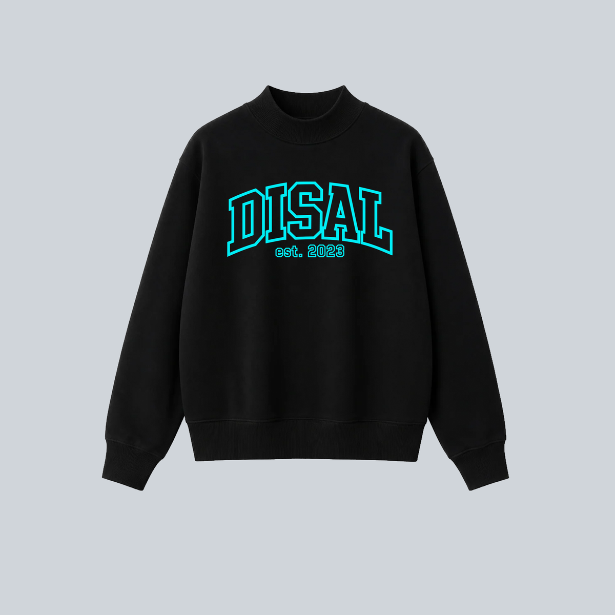 DISAL EST. Mock Neck Crew