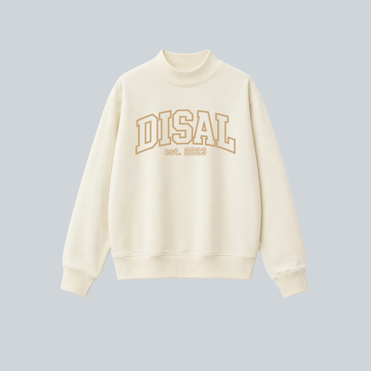 DISAL EST. Mock Neck Crew