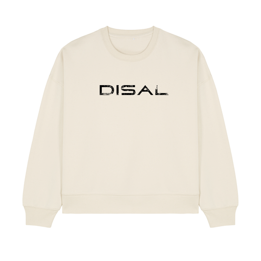 Natural Raw crewneck sweatshirt with black logo
