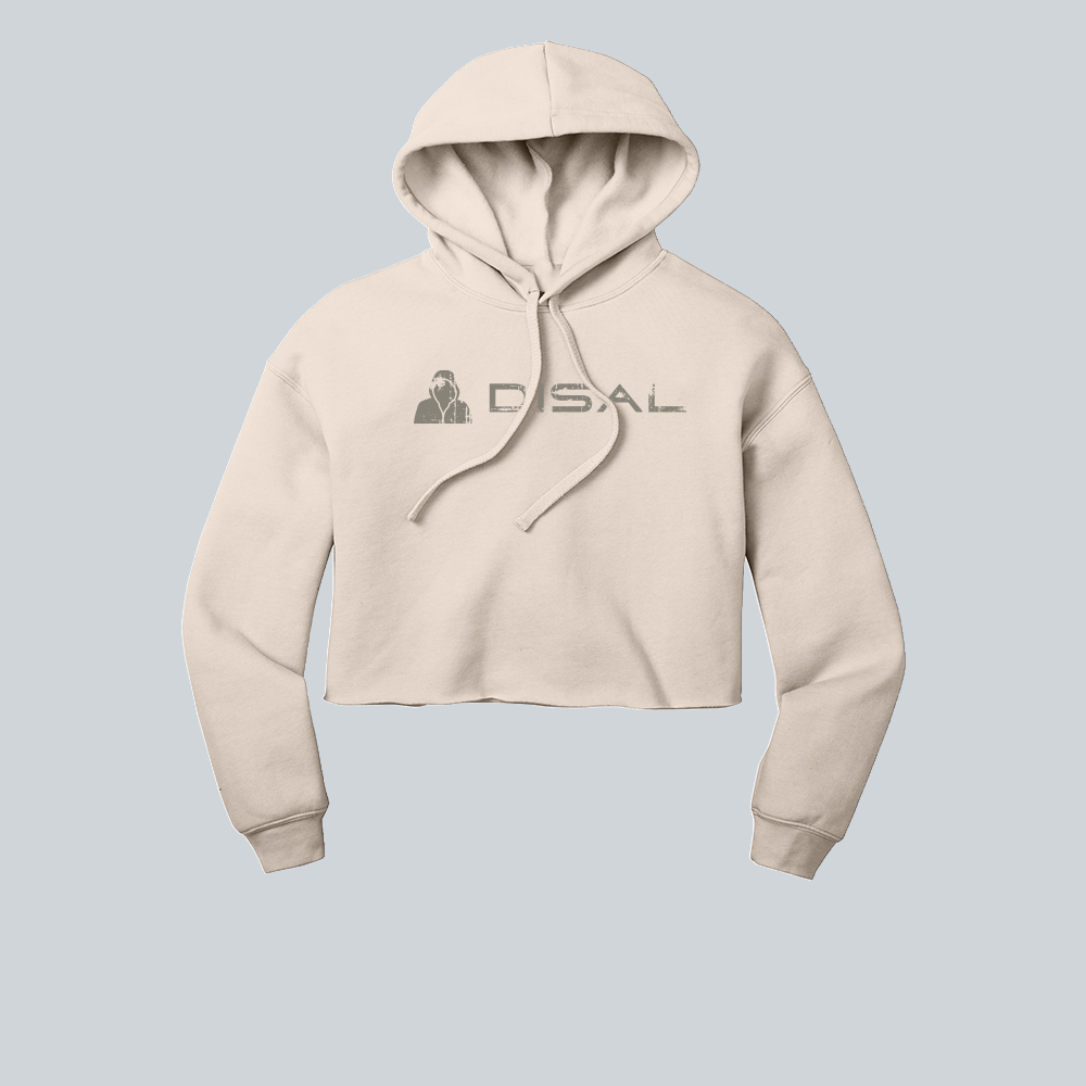 DISAL Ladies Sponge Fleece Cropped Fleece Hoodie