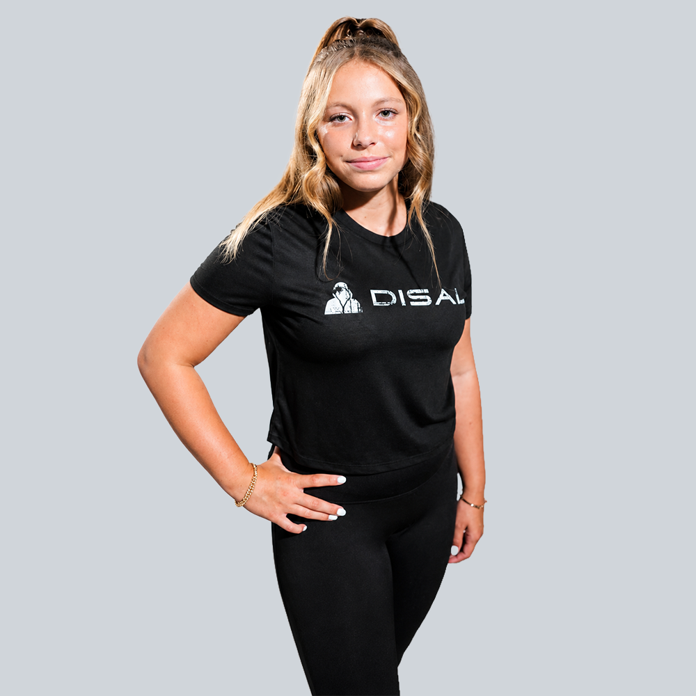 DISAL Ladies Flowy Cropped Tee